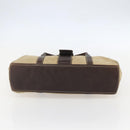 PRADA Hand Bag Nylon Beige Silver Auth 151576-9