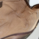 GUCCI GG Supreme Web Sherry Line Bag PVC Beige Gold 378 002 3839 Auth 151577-21