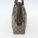 GUCCI GG Supreme Web Sherry Line Bag PVC Beige Gold 378 002 3839 Auth 151577-3