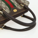 GUCCI GG Supreme Web Sherry Line Bag PVC Beige Gold 378 002 3839 Auth 151577-7