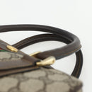 GUCCI GG Supreme Web Sherry Line Bag PVC Beige Gold 378 002 3839 Auth 151577-14