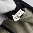 PRADA Tote Bag Canvas Gray Silver Auth 151578-12