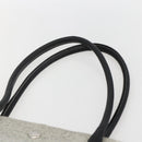 PRADA Tote Bag Canvas Gray Silver Auth 151578-8