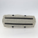 PRADA Tote Bag Canvas Gray Silver Auth 151578-5