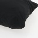 PRADA Tote Bag Nylon Black Silver Auth 151579-9