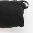 PRADA Tote Bag Nylon Black Silver Auth 151579-15