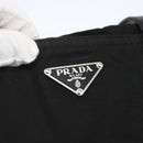 PRADA Tote Bag Nylon Black Silver Auth 151579-17