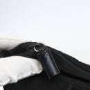 PRADA Tote Bag Nylon Black Silver Auth 151579-10