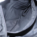 PRADA Tote Bag Nylon Black Silver Auth 151579-22