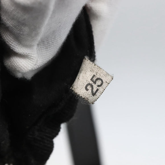 PRADA Tote Bag Nylon Black Silver Auth 151579