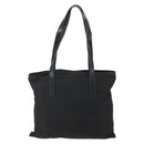 PRADA Tote Bag Nylon Black Silver Auth 151579-2