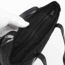 PRADA Tote Bag Nylon Black Silver Auth 151579-6