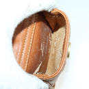 GUCCI Bamboo Web Sherry Line Backpack Leather Brown Red Auth 151581-27
