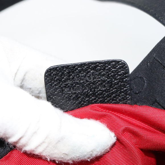 BVLGARI Logo Mania Tote Bag Canvas Black Silver Auth 151582