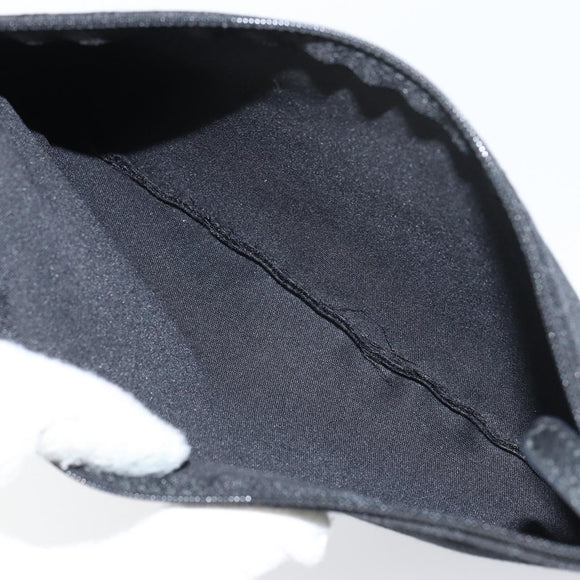 BVLGARI Logo Mania Tote Bag Canvas Black Silver Auth 151582