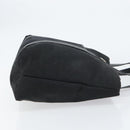 BVLGARI Logo Mania Tote Bag Canvas Black Silver Auth 151582-3