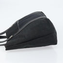 BVLGARI Logo Mania Tote Bag Canvas Black Silver Auth 151582-4