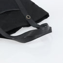 BVLGARI Logo Mania Tote Bag Canvas Black Silver Auth 151582-7