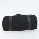 BVLGARI Logo Mania Tote Bag Canvas Black Silver Auth 151582-5