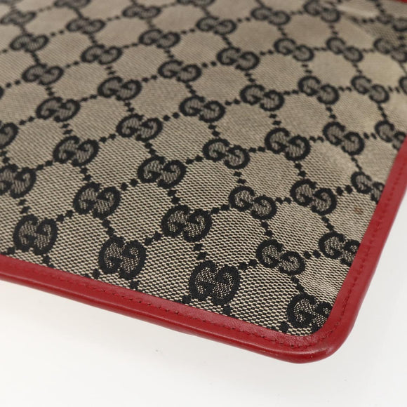 GUCCI GG Canvas Shoulder Bag Beige Gold 019 0348 Auth 151586