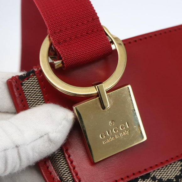 GUCCI GG Canvas Shoulder Bag Beige Gold 019 0348 Auth 151586