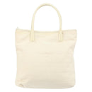 GUCCI Tote Bag Canvas White Gold Auth 151588-2
