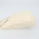 GUCCI Tote Bag Canvas White Gold Auth 151588-4