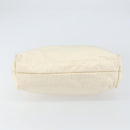 GUCCI Tote Bag Canvas White Gold Auth 151588-5