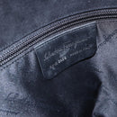 Salvatore Ferragamo Tote Bag Suede Black Silver Auth 151590-12