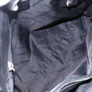 Salvatore Ferragamo Tote Bag Suede Black Silver Auth 151590-11