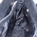 Salvatore Ferragamo Tote Bag Suede Black Silver Auth 151590-18