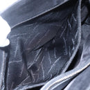 Salvatore Ferragamo Tote Bag Suede Black Silver Auth 151590-19