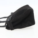 Salvatore Ferragamo Tote Bag Suede Black Silver Auth 151590-3