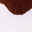 GUCCI Purse Pouch Suede Brown Gold Auth 151593-15