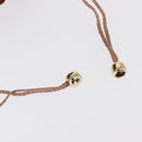 GUCCI Purse Pouch Suede Brown Gold Auth 151593-6