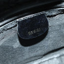 GUCCI Bamboo Shoulder Bag Patent leather Black Gold 003 3444 0127 Auth 151595-20