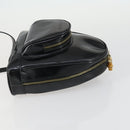 GUCCI Bamboo Shoulder Bag Patent leather Black Gold 003 3444 0127 Auth 151595-3