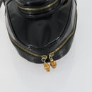 GUCCI Bamboo Shoulder Bag Patent leather Black Gold 003 3444 0127 Auth 151595-6