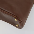 GUCCI Bamboo Hand Bag Leather 2way Brown Gold 000 2865 0290 Auth 151596-18