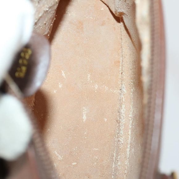 GUCCI Bamboo Hand Bag Leather 2way Brown Gold 000 2865 0290 Auth 151596