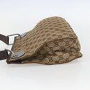 GUCCI GG Canvas Shoulder Bag Beige Silver 120841 Auth 151597-3