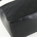 GUCCI GG Canvas Shoulder Bag Black Silver 001 3766 2123 Auth 151598-14