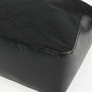 GUCCI GG Canvas Shoulder Bag Black Silver 001 3766 2123 Auth 151598-15