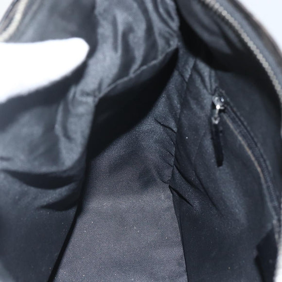 GUCCI GG Canvas Shoulder Bag Black Silver 001 3766 2123 Auth 151598