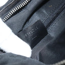 GUCCI GG Canvas Shoulder Bag Black Silver 001 3766 2123 Auth 151598-12