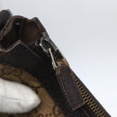 GUCCI GG Canvas Shoulder Bag Beige Silver 181092 Auth 151600-15