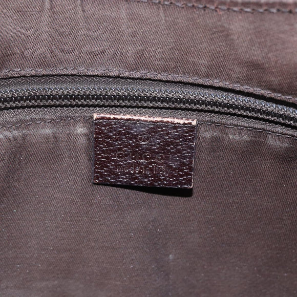 GUCCI GG Canvas Shoulder Bag Beige Silver 181092 Auth 151600