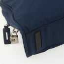 PRADA Hand Bag Nylon Navy Silver Auth 151601-11