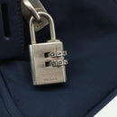 PRADA Hand Bag Nylon Navy Silver Auth 151601-14