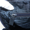 PRADA Hand Bag Nylon Navy Silver Auth 151601-18